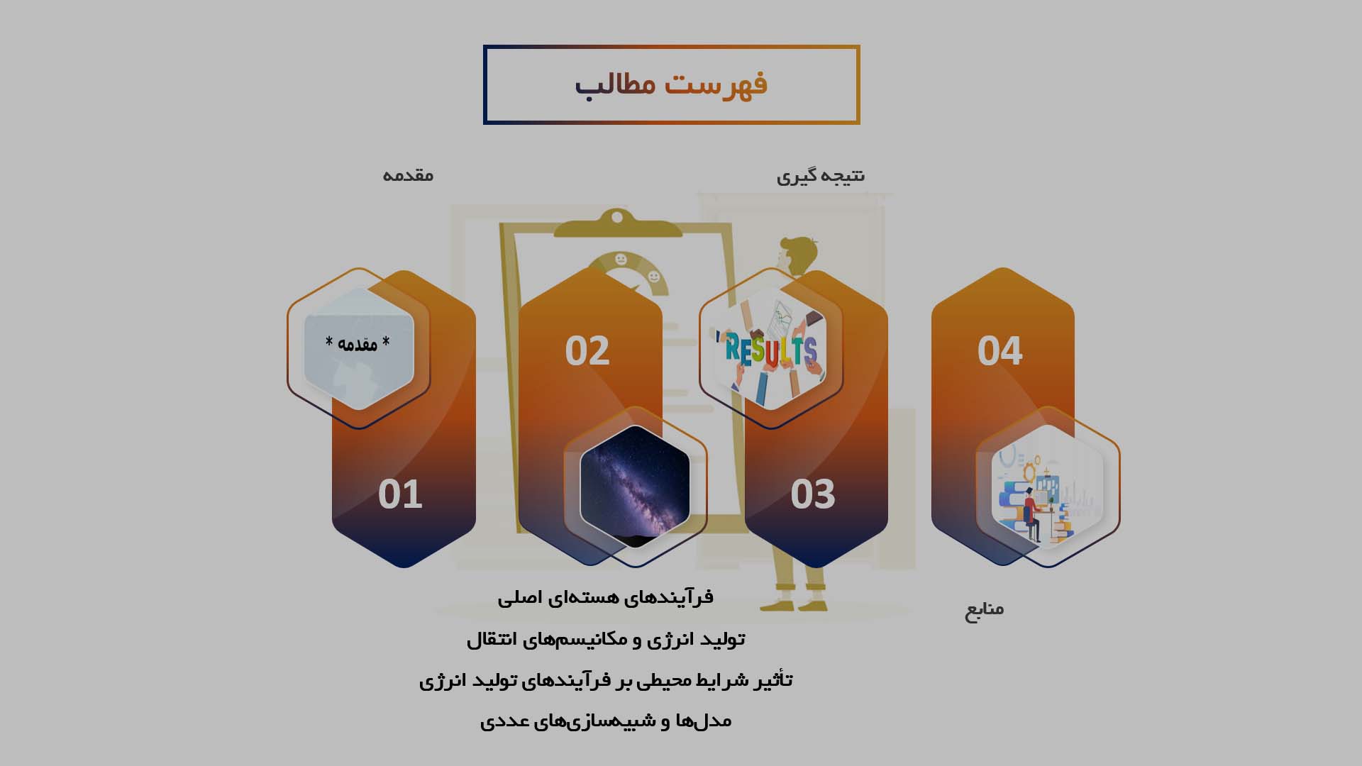 پاورپوینت در مورد فرایندهای تولید انرژی در هسته ستارگان